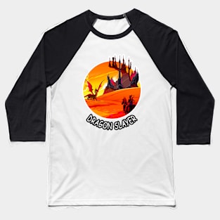 🐲 Brave Dragon Slayer Baseball T-Shirt